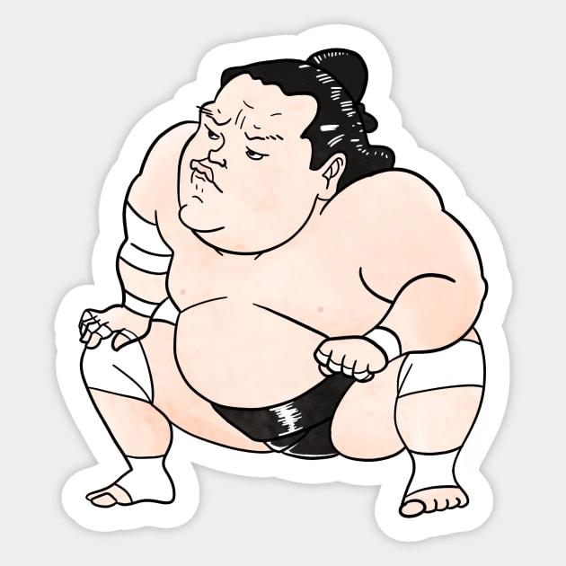 Sumo Wrestler Terunofuji Sticker by kaeru